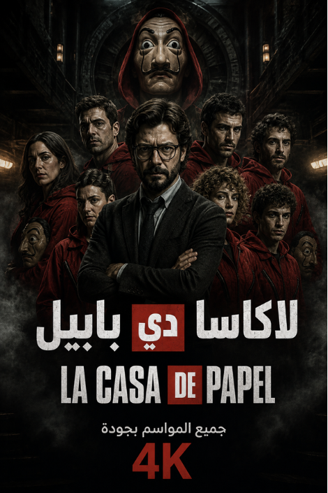 لا كاسا دي بابيل Money Heist جميع المواسم 4K