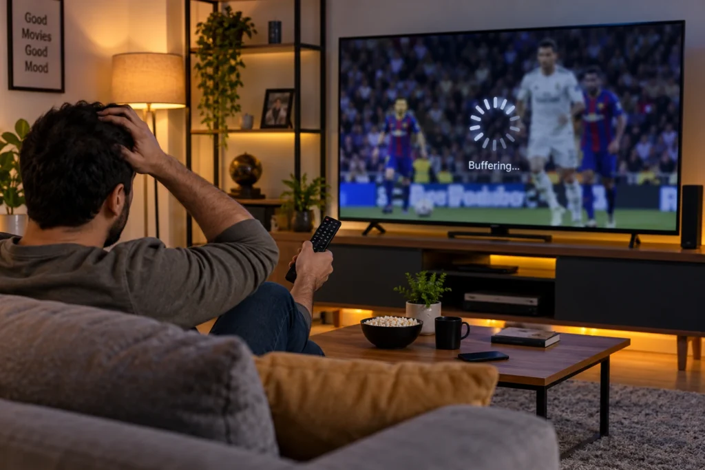 حل مشكلة Buffering في IPTV وتقليل التقطيع نهائياً