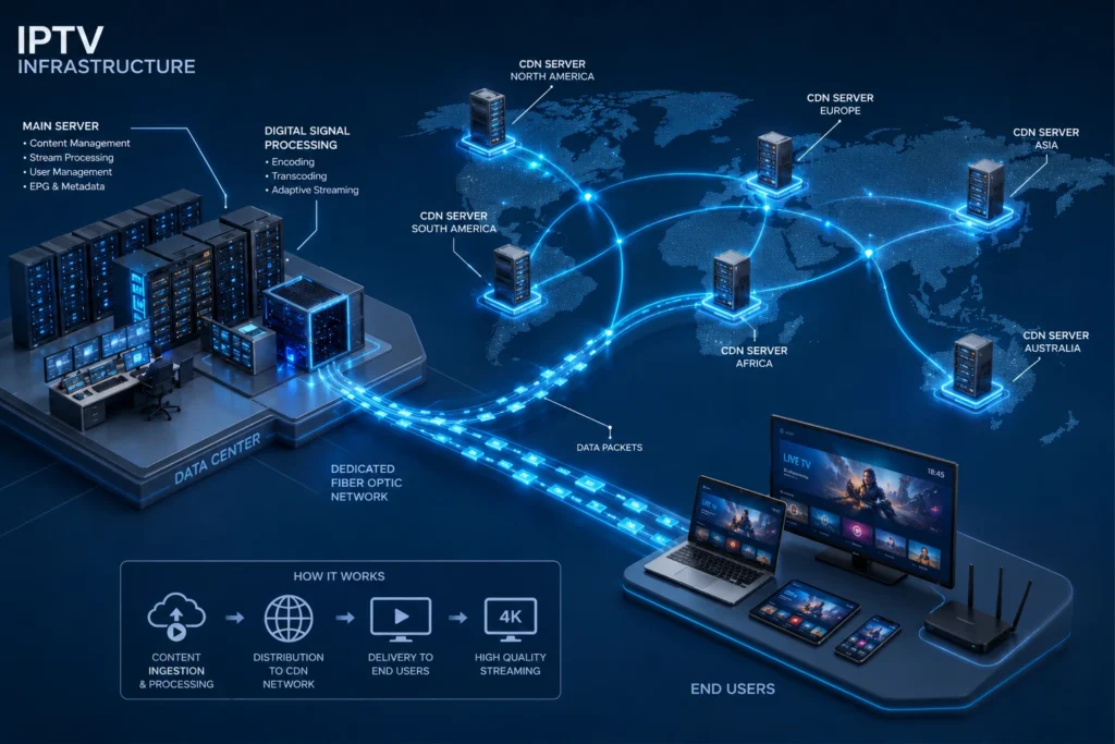 كيف يعمل IPTV؟ شرح طريقة انتقال البث عبر الإنترنت