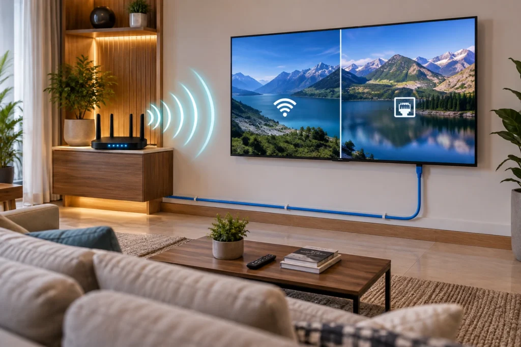 IPTV عبر Wi-Fi أم Ethernet؟ أيهما أفضل لتجربة مشاهدة مثالية؟